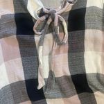 Ro & De Plaid Bell Sleeve Bow Back Blouse sz Medium Photo 7