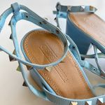 ASOS NEW  DESIGN Haiti studded blocked heeled sandals in cornflower blue Sz US 10 Photo 6