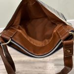 Relic  Fossil Canvas Faux Leather Medium Crossbody Purse Striped Shoulder Bag Photo 9