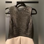 Halston Heritage  jacquard Fit Flare Color block puff cocktail Mini Dress 2 Photo 10