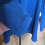 Soft Surroundings  Navy Blue Sweatshirt Dress w/ Lace & Rayon detail Size Medium Photo 2