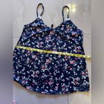 Laura Ashley  Women Camisole Top Multicolor Floral Spaghetti Strap V-Neck Size L Photo 5
