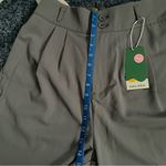 Halara  NWT M Petite Gray Griffin High Waist Pleated Wide Leg Work Pants Photo 4