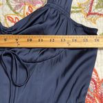 Current Air  small Elegant formal Navy Blue empire Maxi Dress Maxi ruching detail Photo 8