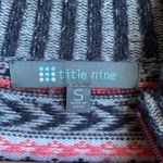 Title Nine Wool Blend Fair Isle Full Zip Mock Neck Sweater Zipper Pockets *READ* Photo 1