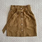H&M New! High Waist Paper-bag Pinstriped Woven Skirt Size 4 Photo 1
