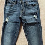 Aeropostale  Women's‎ Jeans Distressed Dark Wash Size 6 Short Photo 0