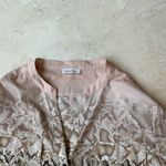 Calvin Klein Stylish Women's Blush, Beige Snake Print Top 2X Photo 1