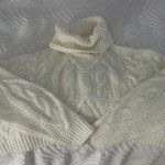 Cream Turtleneck Sweater Size M Photo 0