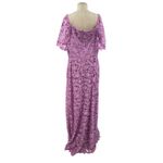 Lela Rose Deedie Gown Floral Guipure Lace Orchid Purple Pink Size 16 Purple Photo 7