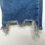 Free People  We The Free NWT Maggie Straight Leg Raw Hem Jeans in Sequoia Blue Photo 4