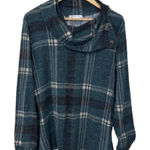 CY Fashions Green Plaid Cowl Neck Sweater Size 3X Photo 0