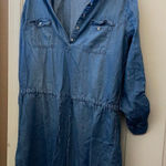 Gloria Vanderbilt FINAL MARKDOWN  lightweight denim dress large Photo 0