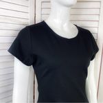 Rolla Coster Back Cutout Sheath Tee Shirt Dress Black Small Photo 4