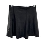 Spanx Black Faux Leather Skater Mini Skirt Photo 6