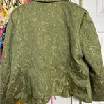 August Silk  Olive Green Floral Blazer​ Photo 3