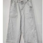 Free People  Piper Mid Rise Crop Wide Leg Jeans Size 22. B20 Photo 5