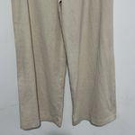 Banana Republic  Knit Wide Leg Ribbed Sweatpants Beige Size Large Photo 2