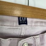 Gap True Skinny Ankle Light Purple Cotton Blend Raw Hem Jeans Women's Size 28 Photo 6