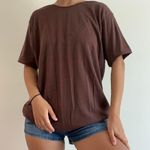 Josephine Chaus Chocolate Brown T-shirt Vintage Size M Photo 0