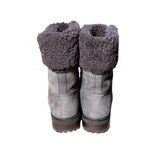 UGG  Fraser Exposed Fur Stout Water-resistant Leather Combat Boots Size 7.5 Women Photo 5