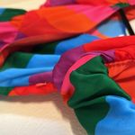 Skies Are Blue  Colorful Geometic Puff Sleeve Top Photo 4