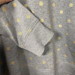 Old Navy Old Navy Crew Neck Gray & Gold Polka Dot Long Sleeve Sweatshirt Womens Size M Photo 2