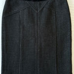 Marc by Marc Jacobs A6 Marc by Marc Jacobs Black Multi Tweed Pencil Skirt Velvet Trim Size 2 Photo 0