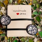 Handmade New 2 pc Halloween Ghost Hair Clips Bobbi Pin Photo 0