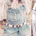 LF Carmar NWOT Distressed Overall Shorts, XS Photo 0