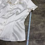 Vintage satin American Eagle retro y2k button up blouse Size M Photo 3