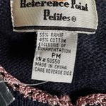 Reference Point NEW Embroidered Cardigan Sweater Grandma Cottage 90s NWT Navy Photo 4