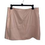 Lulus Harley blush pink vegan leather mini skirt Photo 3