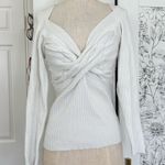 BKE  twist front ribbed sweater Photo 0