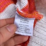 Pink Rose  Coral Off White Striped Sweater Size Small Casual Stripes Cotton Photo 7