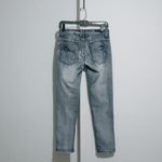 Bubblegum  washed denim
Crop ankle zip
Size 5/6 Photo 4