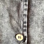 Turquoise Haven NEW  Womens Vest Washed Black Gray Embroidered Smocked Size Large Photo 6