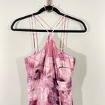 Lulus  Got to be Gorgeous Mauve Abstract Floral Halter Maxi Dress Size XS NWT Photo 2