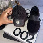 Opening Ceremony New Cici Shearling Slip Sneaker in Black Photo 7