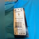 Reebok  Women's Bold Cyan Training Identity Classic logo Pocket T-Shirt|Size:S Photo 9