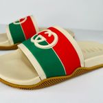 Gucci Pursuit Women Double G Interlocking GG Logo Rubber Slide Sandals EU 39 Photo 3