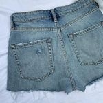 ZARA  High Rise Distressed Button Fly Jeans Photo 3