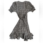 Boden Dress Women's Black Opulent Pome Ruffle Wrap Jersey Mini 4R Size undefined Photo 1