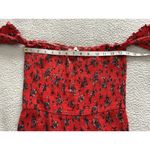 Etophe studios  Red Floral Print Smocked Ruffle Tube Style Mini Dress Size M Photo 6
