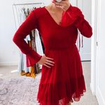 Shoshanna Red Silk Mini Dress Photo 3