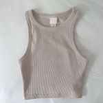 H&M beige crop tank top Photo 0