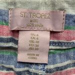 St. Tropez  West 100% Linen White, Pink, Green & Blue Shorts 6 Photo 6