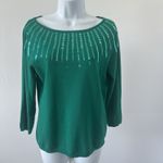 2 Women's Green Royal Blue Sequin Knit Tops by Ruby Rd., Sz: S (b43) Photo 4