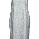 Lafayette 148 NWT Sheath Dress Sleeveless Textured Sheer Inserts Cream size 6 Photo 0