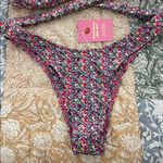 NWT Strawberry Milk Mob Primrose Bikini Set Small Top Medium Bottom Pink Size undefined Photo 9